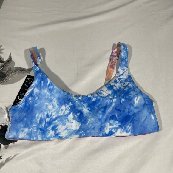 NWT Soluna‎ [ Medium ] Pacific Reversible Scoop Neck Bikini Top Purple - Picture 8 of 12